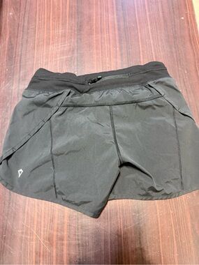 Ivivva Black Athletic Shorts with Inner Brief